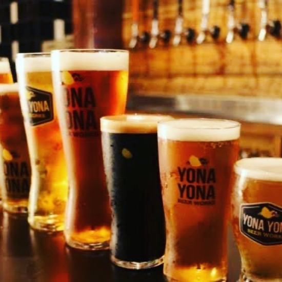 クラフトビール各種取り寄せています。飲み放題プランもご用意!