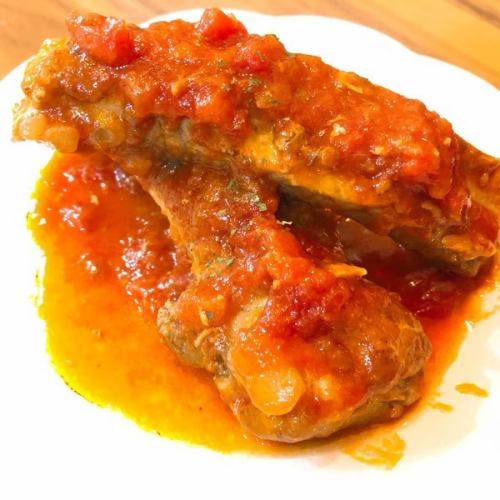 骨付き豚バックリブのカチャトーラ(猟師風煮込み)