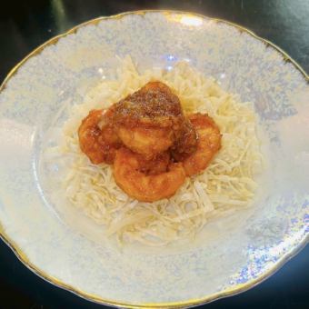 パリパリ海老のチリソース