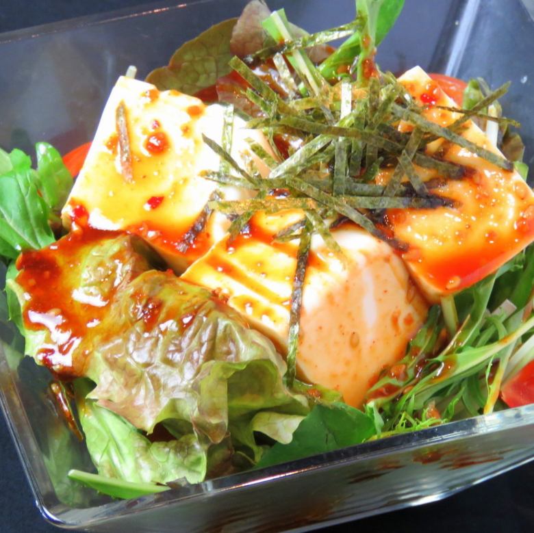 Yakko Tofu Bean Plate Biri Spicy Salad