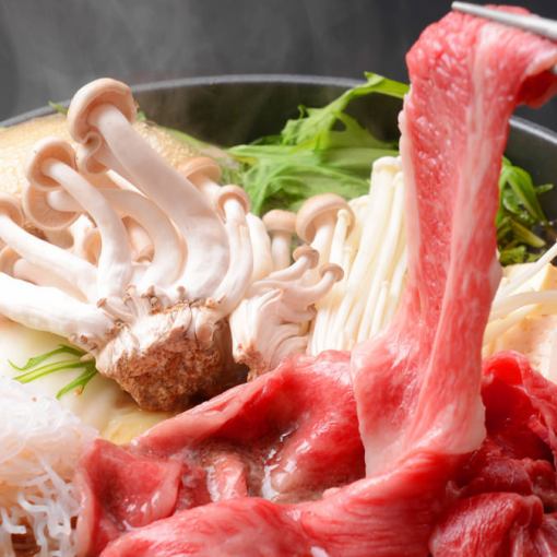 Unprecedented! A5 Wagyu beef [Sukiyaki] 90 minutes all-you-can-eat [course] → 90 minutes [all-you-can-drink] for 2,980 yen (3,278 yen including tax) + 1,280 yen (1,408 yen including tax)