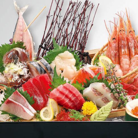 Plenty of seasonal fresh fish♪