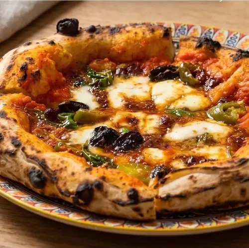 Neapolitan pizza and seafood