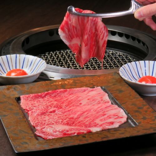 リブロースのすき焼き 特製卵ダレ