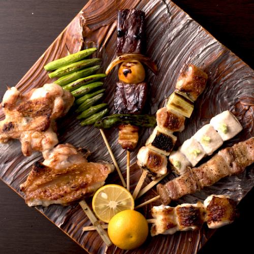 5 kinds of skewers assortment