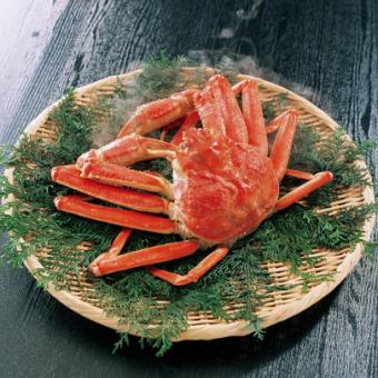 ☆『極上カニ尽くしコース』ズワイ蟹を贅沢に味わう！全7品3時間生ビール付飲み放題5980円