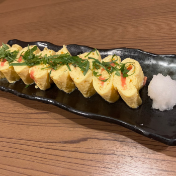 Mentaiko and cheese roll