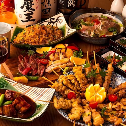 居酒屋定番の当店の「焼き鳥」は一本一本丁寧に手打ちし、熟練の火入れで丹念に焼き上げる一串!!
