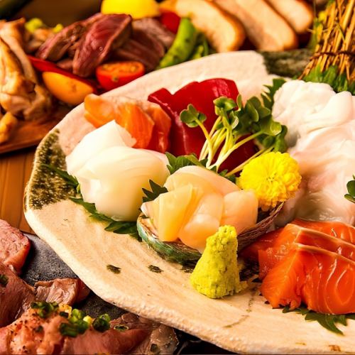 鮮度自慢の海鮮料理や逸品肉料理が楽しめる飲み放題付き宴会コースは3500円よりご用意♪町田での飲み会に◎