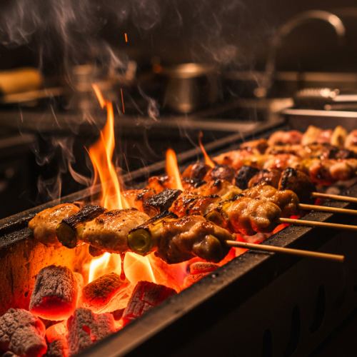居酒屋定番の当店の「焼き鳥」は一本一本丁寧に手打ちし、熟練の火入れで丹念に焼き上げる一串!!