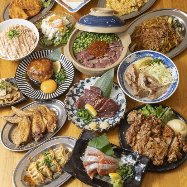 ■長野名物×大衆居酒屋！馬刺し・信州サーモンに加えて焼き鳥・肉いくら土鍋等も味わえる居酒屋