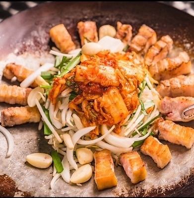 [Premium Samgyeopsal Course] 90 minutes all-you-can-drink, 8 dishes total, 5,500 yen (tax included)