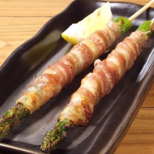 Asparagus pork belly roll