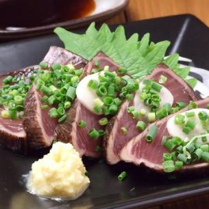 藁焼きカツオのたたき