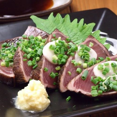 藁焼きカツオのたたき