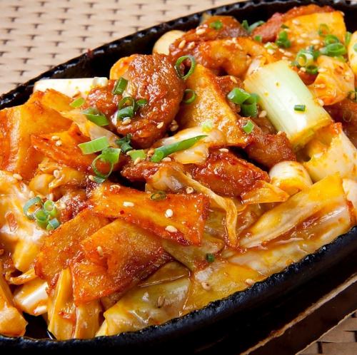 辣味噌雞肉鐵板燒