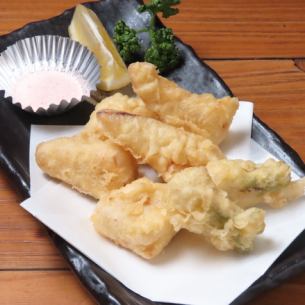 タラの芽と竹の子の天ぷら