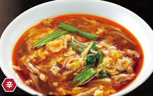 辛味と酸味の酸辣ラーメン