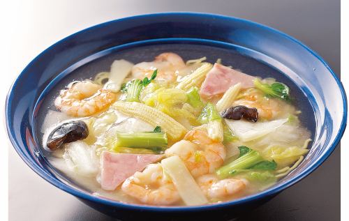 海老塩あんかけラーメン