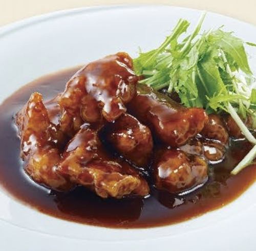 黒糖使用の柔らか酢豚