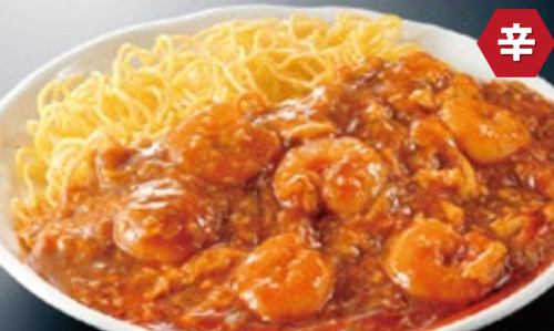 海老と玉子のチリソース焼きそば