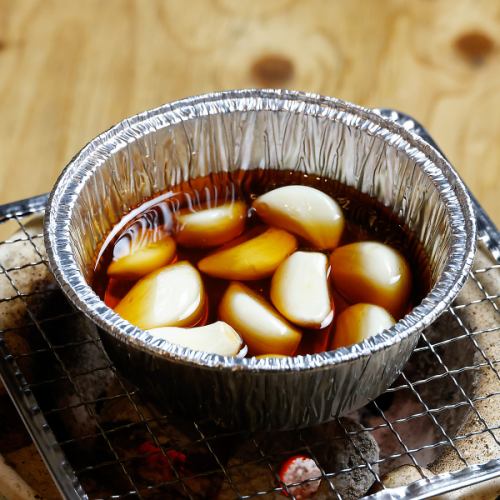 Sesame oil, salt, garlic