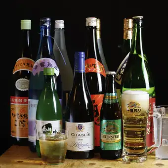 【当日OK】角ハイや赤星！岡山の地酒6種も楽しめる圧巻のプレミアム単品飲み放題！※L.O20分前