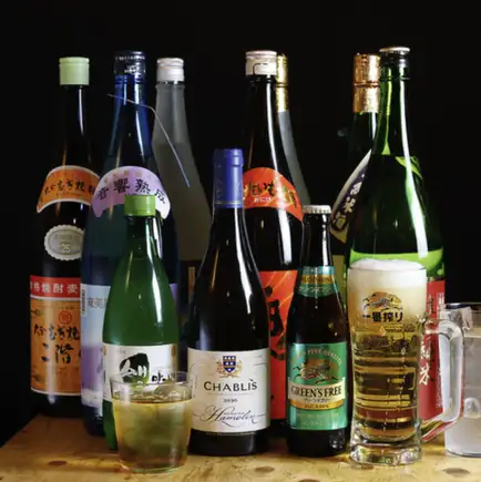 【当日OK】角ハイや赤星！岡山の地酒6種も楽しめる圧巻のプレミアム単品飲み放題！※L.O20分前