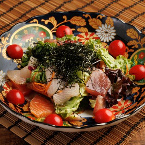 四文銭海鮮サラダ