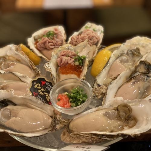 生牡蠣　三点食べ比べ