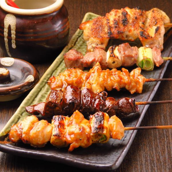 Higashimatsuyama specialty miso sauce yakitori ☆ The most popular one is probably pork! 253 yen