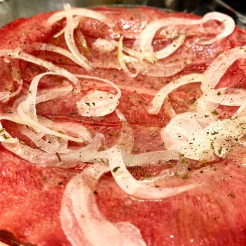 The finest beef tongue carpaccio
