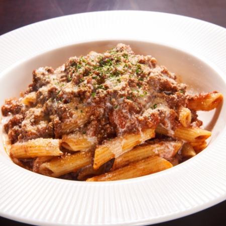 beef tongue bolognese pasta