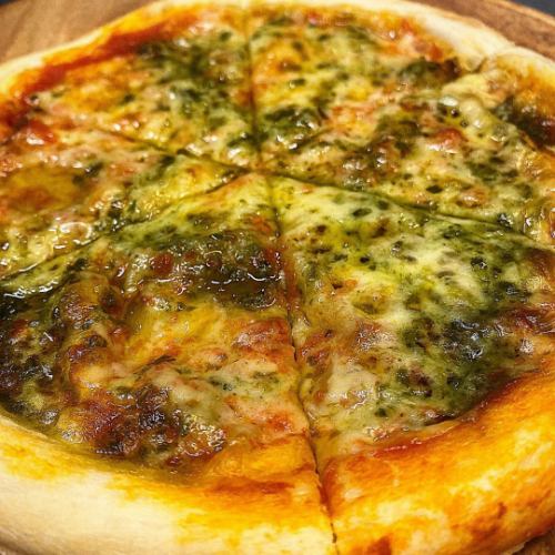 Margherita style pizza
