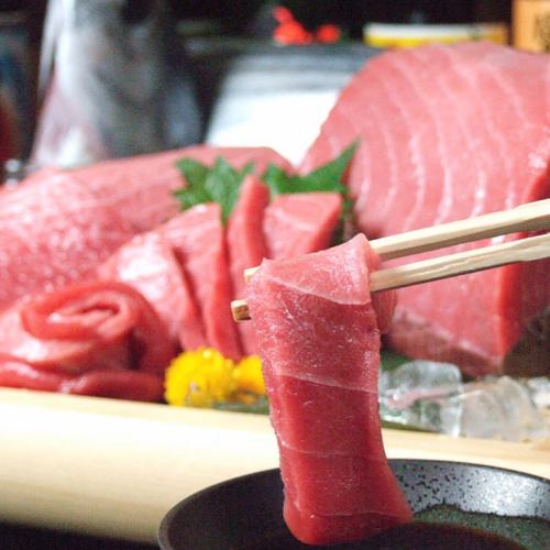 A lot of fresh sashimi!