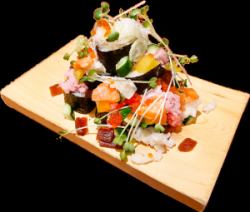 Colorful Chirashi Platter