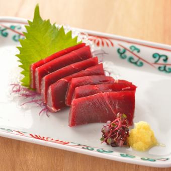 Whale lean sashimi