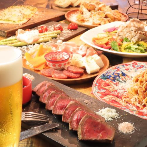 肉の月★2月期間限定★最強コスパヘルシー赤身肉付き★復活2986コース【120分飲み放題付き】