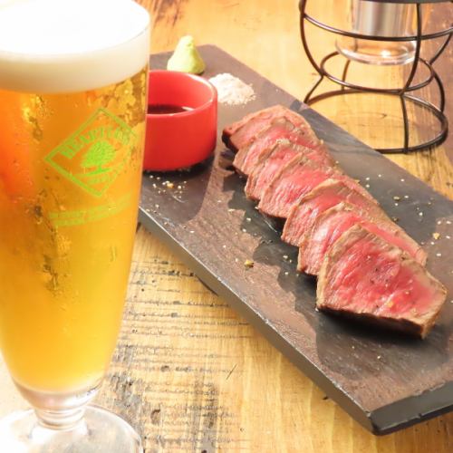 土日祝限定★飲み放題が150分の超お得コース!ランプステーキも付いて席時間も3時間★