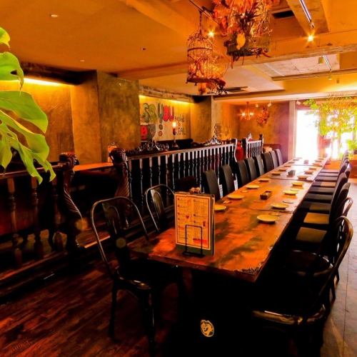 The spacious space is also available for private parties for large groups!