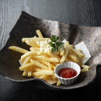 French fries with whipped butter