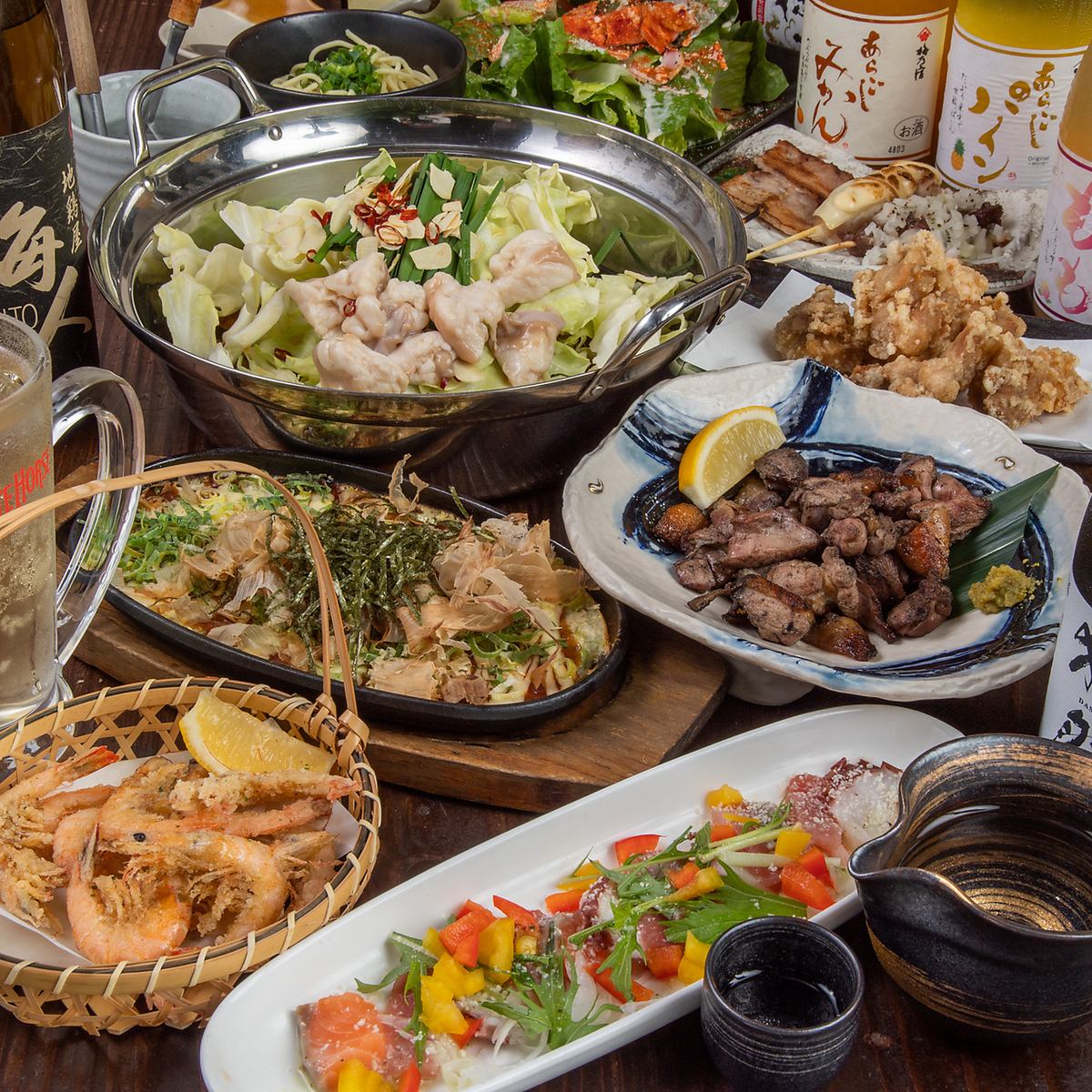 名物は地鶏もも焼き！九州の美味しいもんが大集合！飲み放題付コースもお得◎