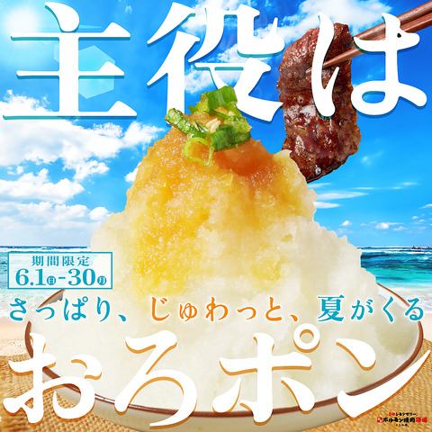 ◎6月限定◎おろしポン酢がこの夏を救う！！『主役はおろポン～さっぱり、じゅわっと、夏がくる～』開催！