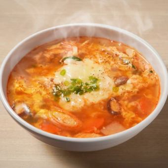 Spicy Cheese Kalbi Soup