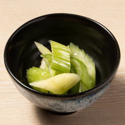 Lightly pickled celery
