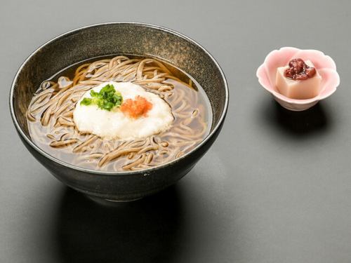 山かけそば(温)