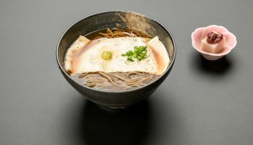 生湯葉そば(温)