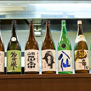 店主厳選の日本酒が豊富