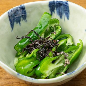 塩昆布ピーマン