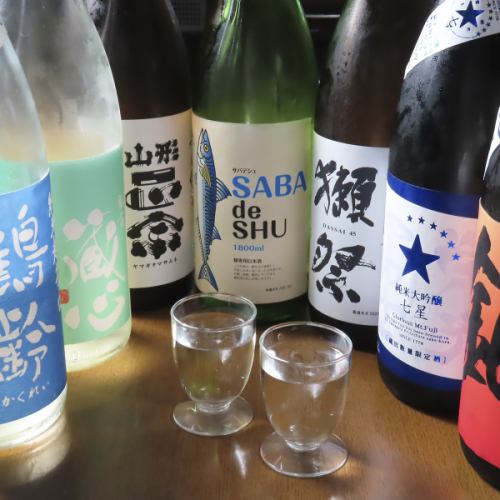 極上の焼き魚とともに味わう、バラエティ豊かな日本酒